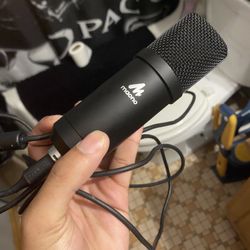 Maono USB Handheld/Stand-Held Microphone Black for Computer PC Laptop Recording