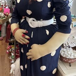 Vintage 5’5” Life size hand made one of a kind, redhead with blue eyes busty, sexy lady