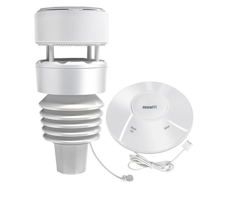 ECOWITT Wittboy Weather Station GW2001, Includes GW2000 Wi-Fi IoT Hub and WS90 7-in-1 Outdoor Solar Powered Weather Sensor, Supports WU/WeatherCloud/W