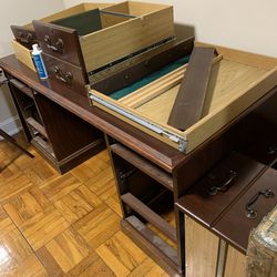 Sturdy Wooden Desk with drawers
