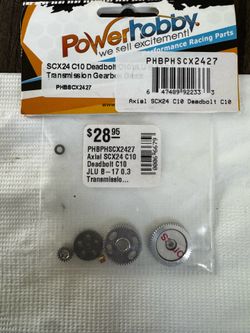 SCX 24C 10 deadbolt J Lu B transmission gears