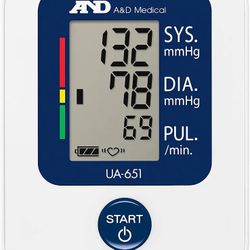 A&D Medical Blood Pressure Monitor for Home Use, UA-651