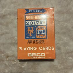 2017 Mets Spring Training playing cards