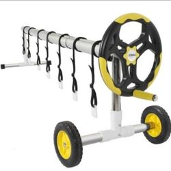 14FT Pool Cover Reel Set Aluminum