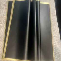 Double Sided Pink Strawberry Flower Wrapping Paper Waterproof 20Pcs