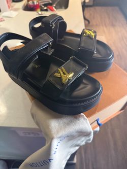 LV platform women sandals