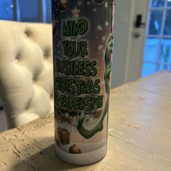 Grinch Funny 20oz Tumbler Perfect Christmas Gift.  Brand New