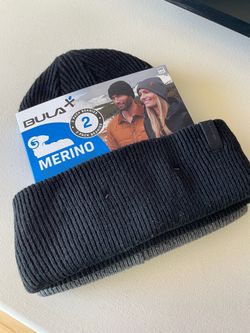 Merino Wool Beanie Hats 2 Pack