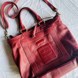 Super Soft Red Leather Bag