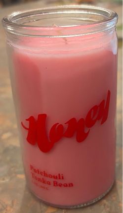New patchouli & tonka bean candle