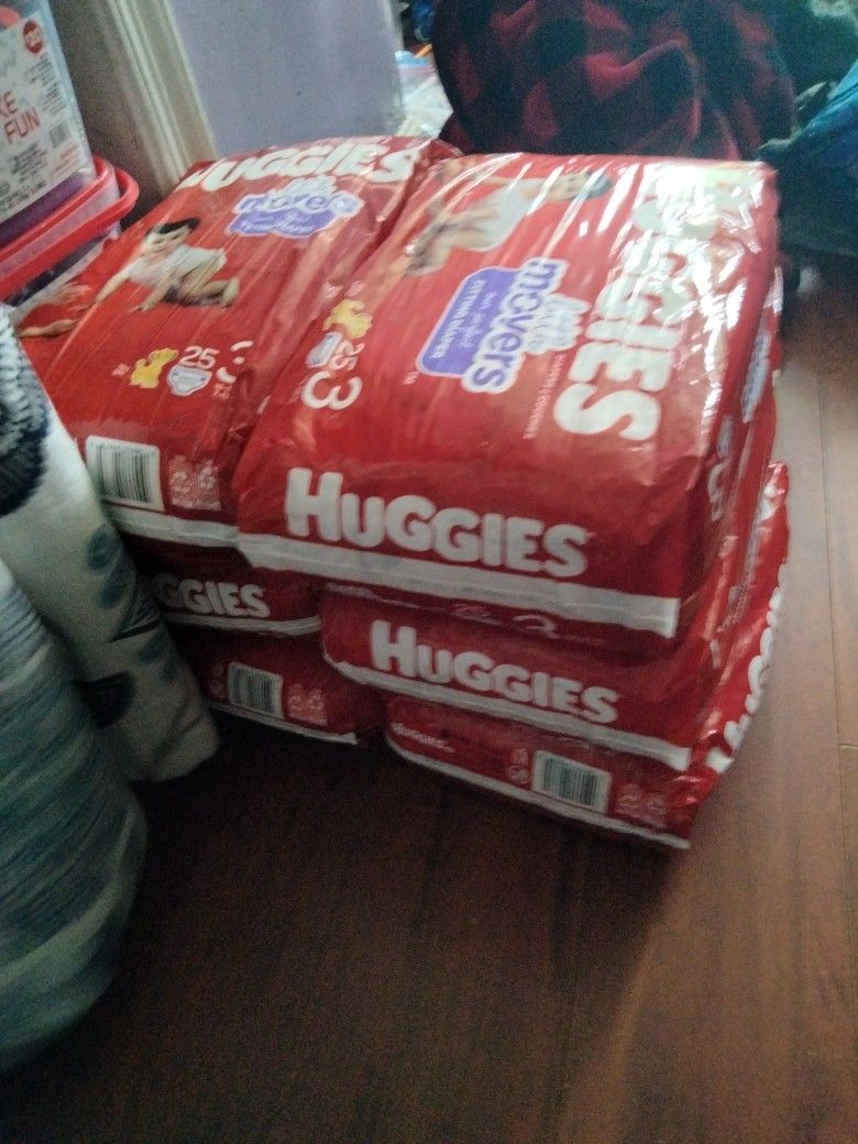 6 Paquetes De Huggies