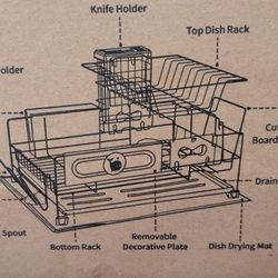 Dish Drying Rack-New