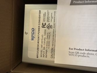 WFCO Converter (RV/ Travel Trailers)