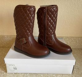 Carter's Brown Clare's Toddler Boots , Size 10M