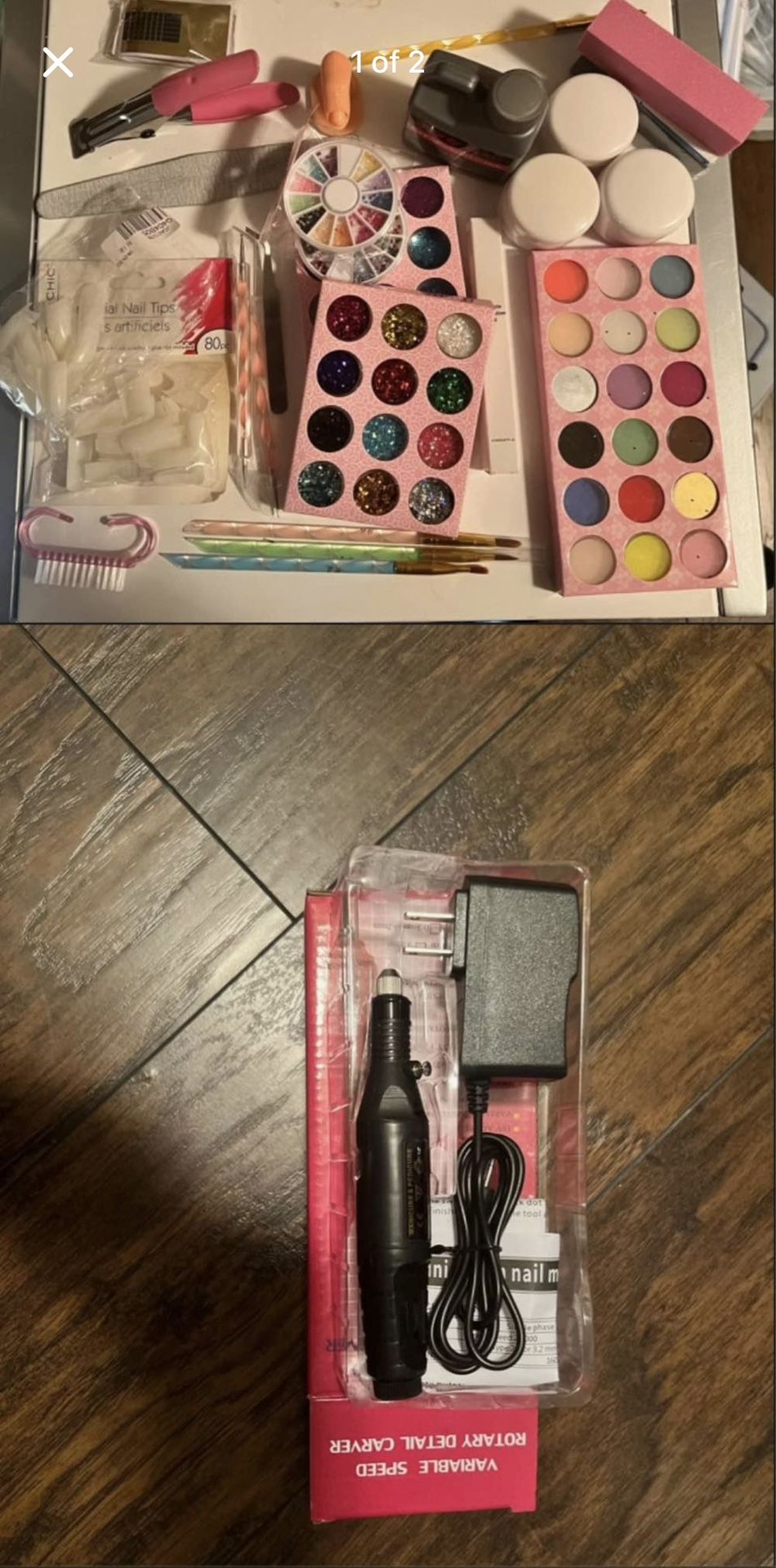 Beginner Acrylic Nail Care Kit W/ Rotary Detail Carver