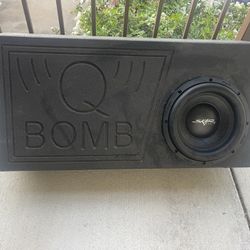 Q Bomb Speaker Box With New 10’ Skar