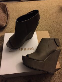 Grey wedges- Call it spring