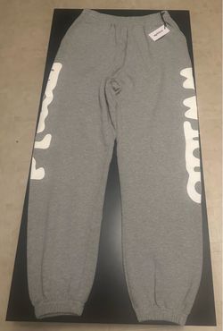 Heather Grey Beluga Sp5der Sweatpants - Size Medium