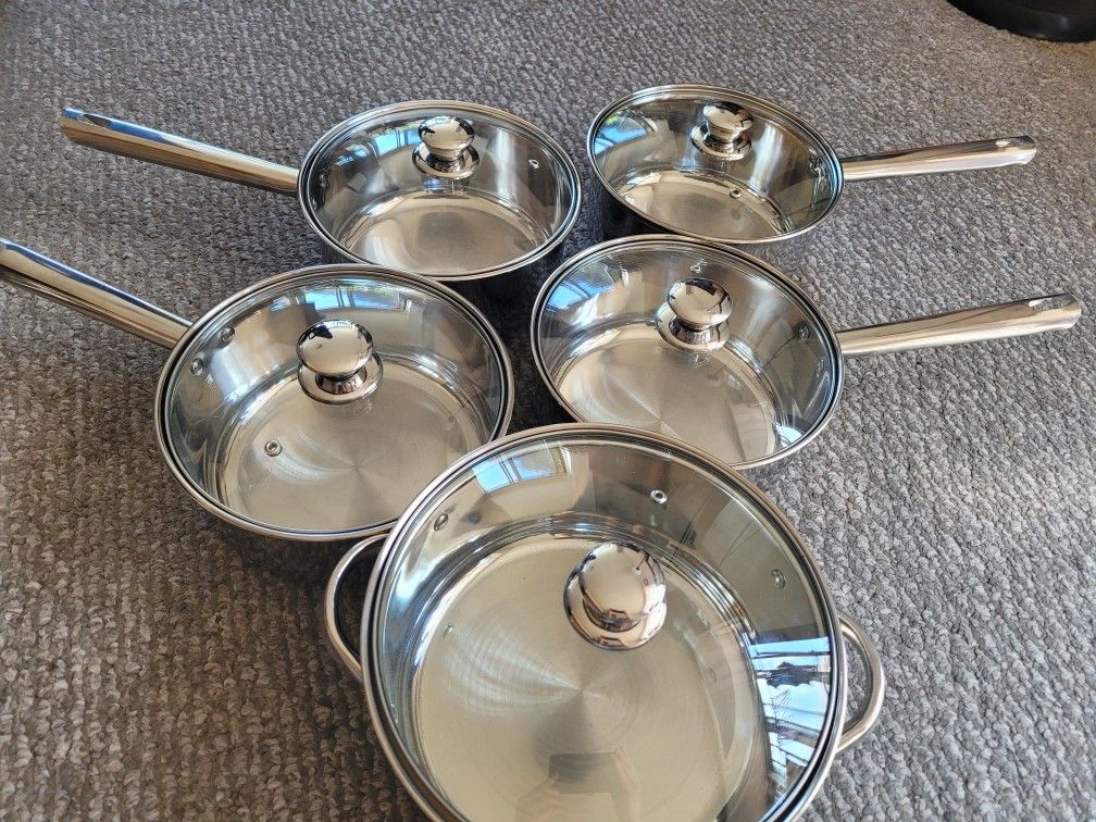 New Stainless Steel Cookware Set