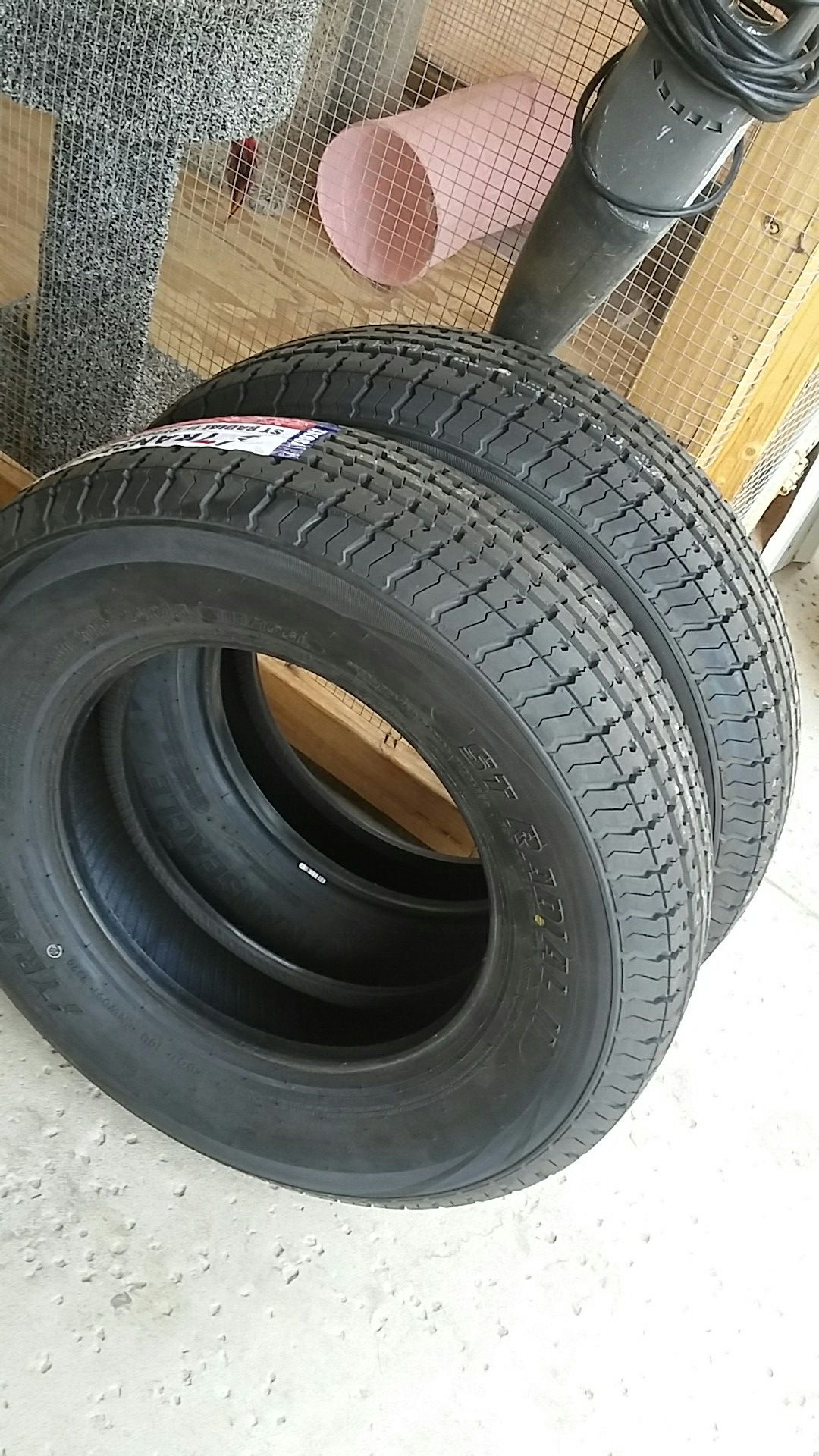 4 new trailer tires 225/75/15..10 plys..load E