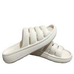 UGG Fluff You Cast In Water Sport Yeah Resistant Foam White Slipper Sandal 10