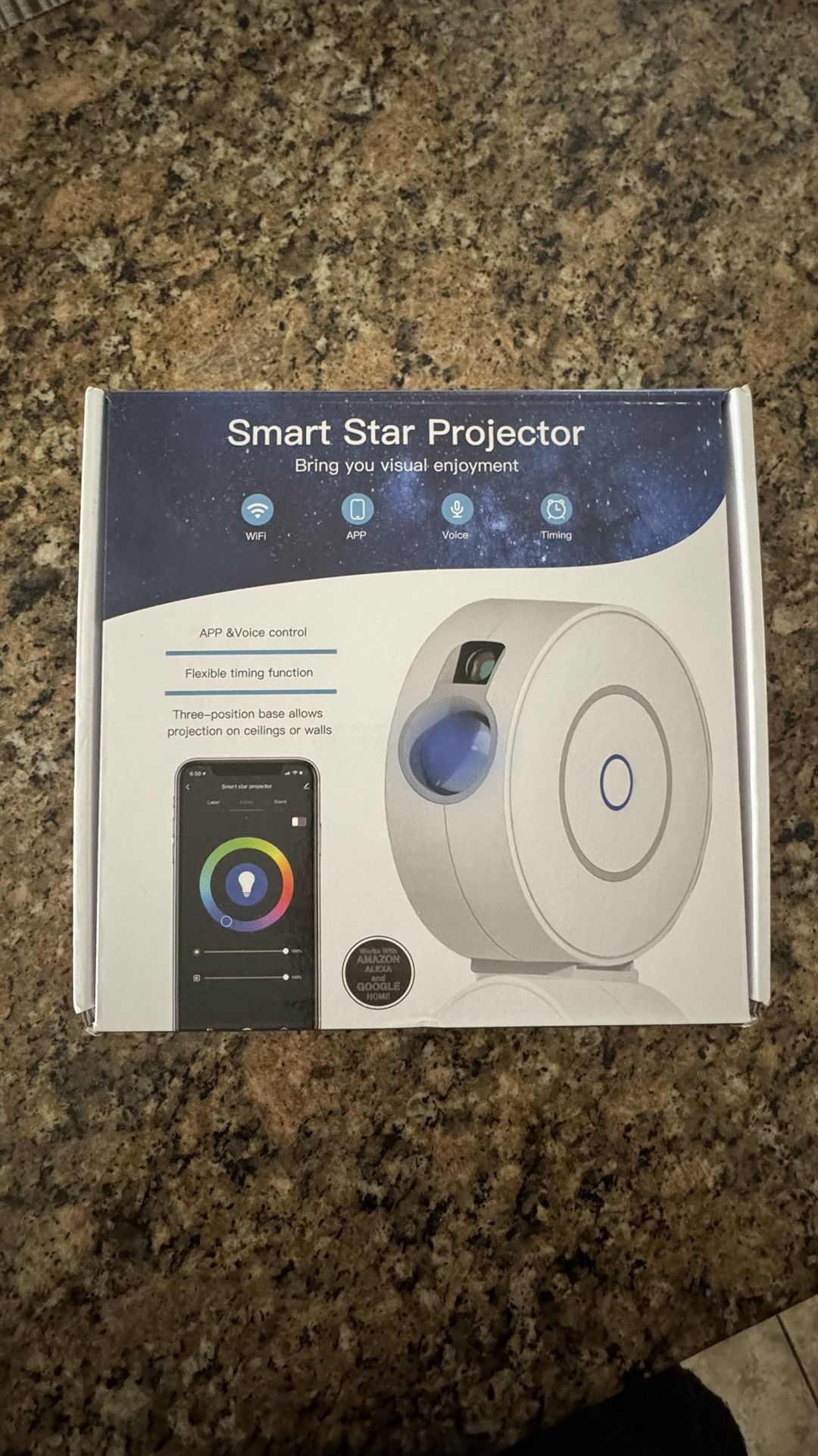 Smart Star / Nebula Projector. Voice control w Alexa Google Home