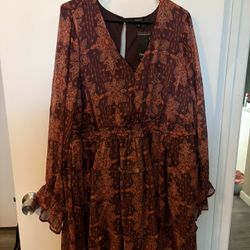Torrid Mini Chiffon Tiered, 2X Dress