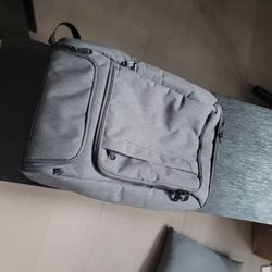 Ebags Pro Slim Jr Laptop Backpack Travel Carry On Bag Gray Heathered Graphite