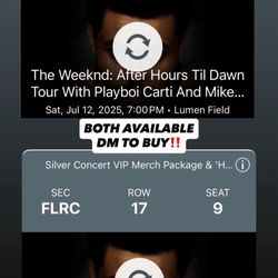 Weeknd tix