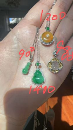 All 18k Gold &jade 