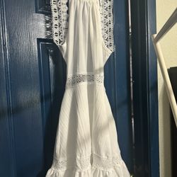 Sexy White Dress  And Beautiful Corset 