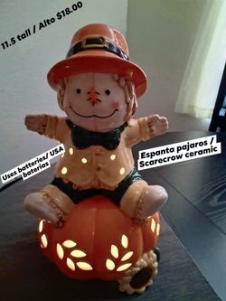 Ceramic Scarecrow in good condition / Espanta pajaros de ceramica en buena condicion