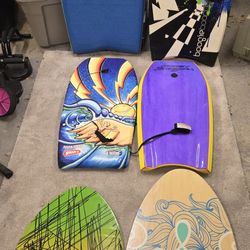 Vintage & Pro Bodyboard/Skimboard Lot Morey, Wham-O, Ron Jon Coop