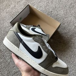 Size 14 Jordan 1 Low Medium Olive