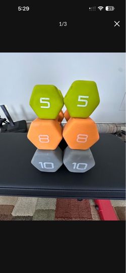 Dumbbell Set (5/8/10 lb pairs)