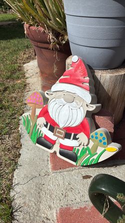 Painted Concrete Garden Decoration