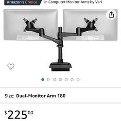 Vari Dual Monitor Arm 180 Degree