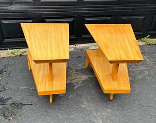 Pair of Side/end Tables Stamped Sterling.