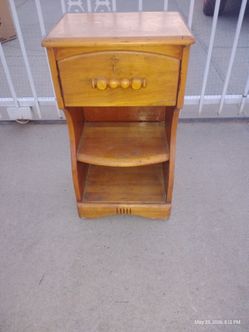 Wood Side Stand with Drawer