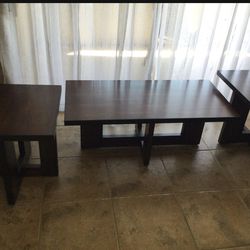 Contemporary Coffee Table & 2 Side Tables 