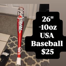 Rawlings USA Baseball Bat 26" -10oz
