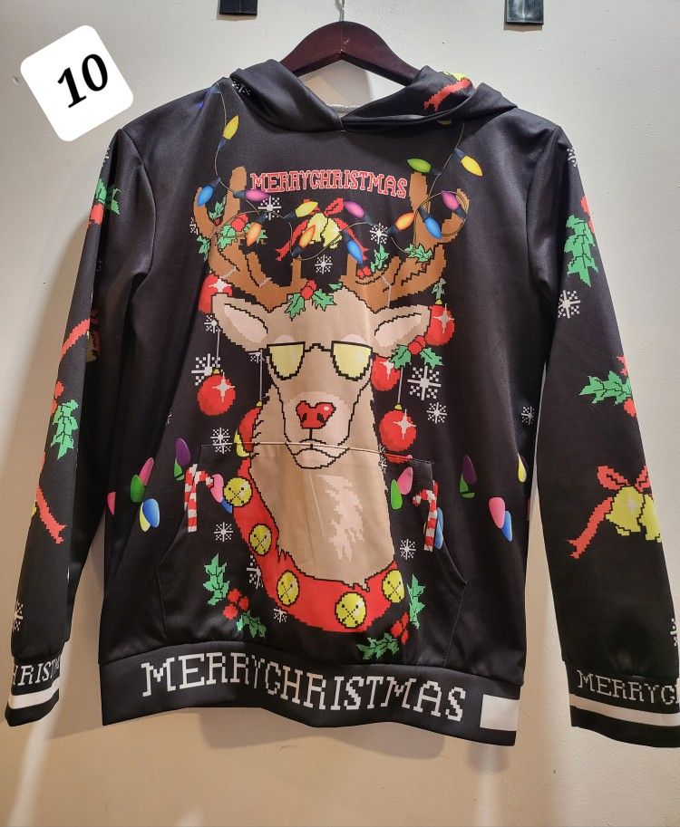 Boy's Christmas Ugly Sweaters Size 10