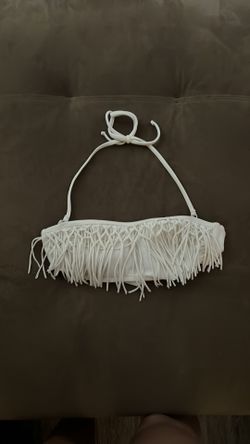 Hollister white bikini top 