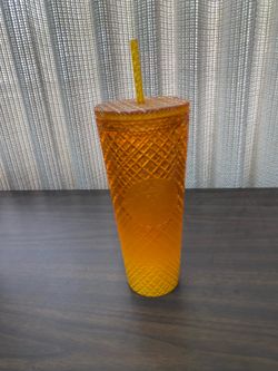 Starbucks Orange Textured Tumbler
