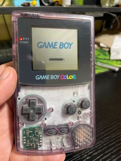 Nintendo Game Boy Color Handheld System Atomic Purple Clear