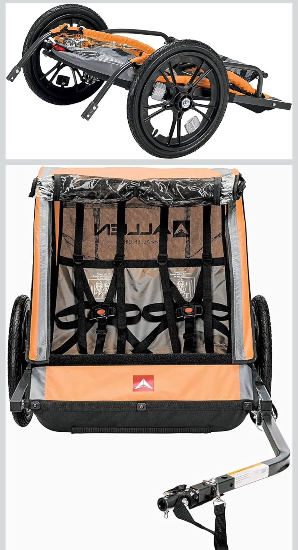 Allen Bike Trailer Orange
