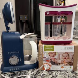 Free With Purchase* Beaba Baby Food Maker With infantino Squeeze Pouch & Station