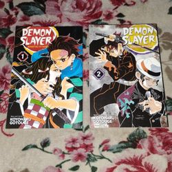 DEMON SLAYER MANGA VOLUMES 1&2