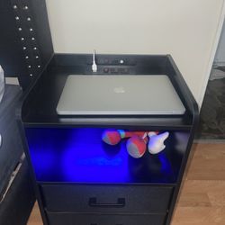 Night Stand With Charging Station 