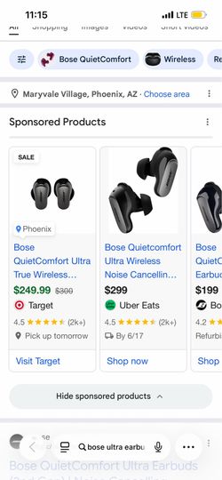 Bose ultra earbuds brand new